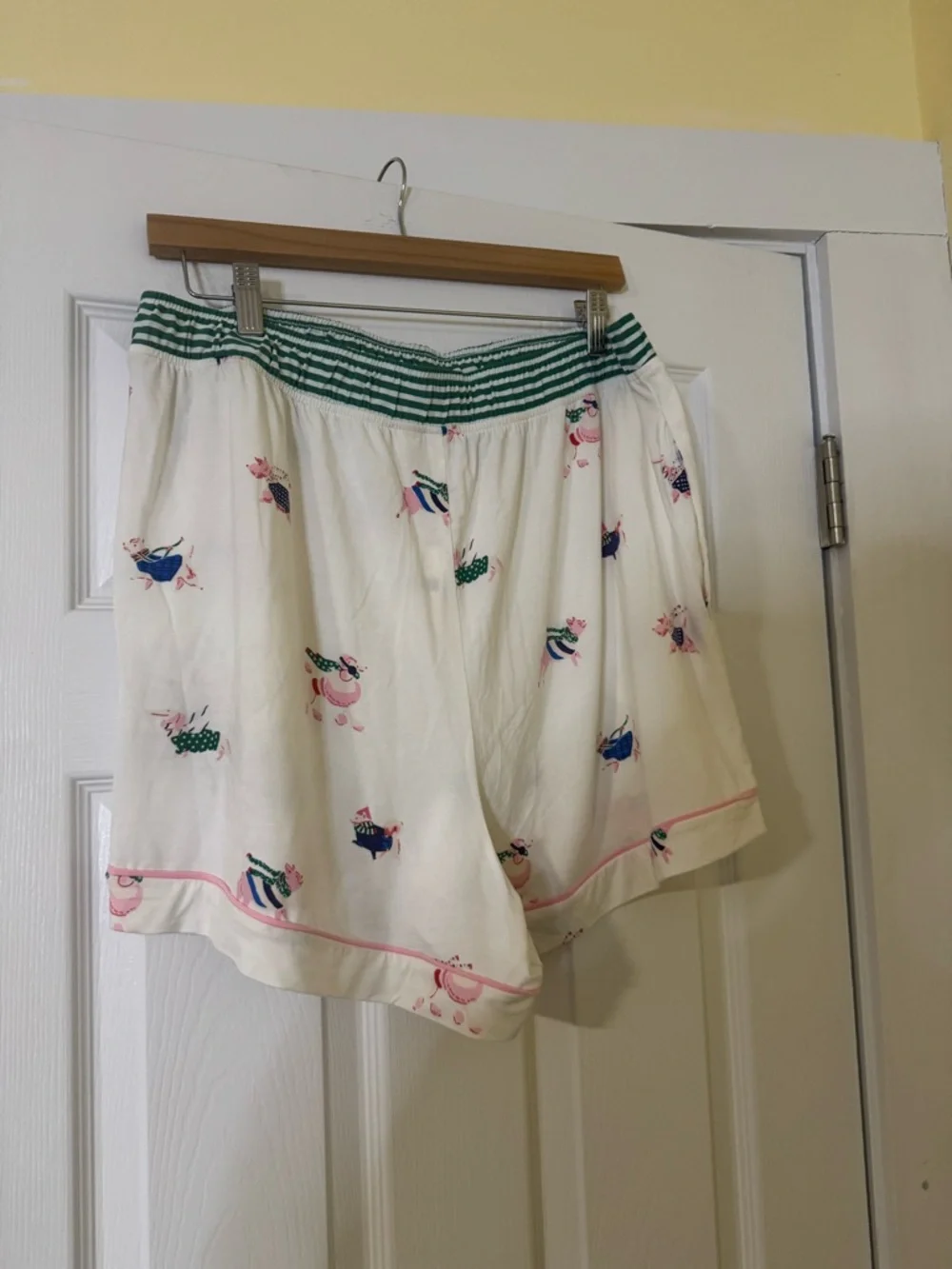 NWT Lyrebird by Anthropologie Modaluxe Short Sleeve Pajama Set with Dogs Large - Picture 9 of 11